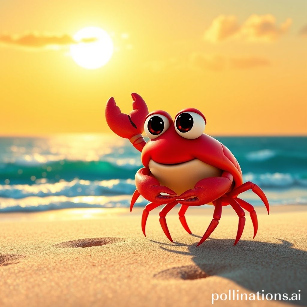 Imagen de cangrejo (estilo Estilo Pixar)